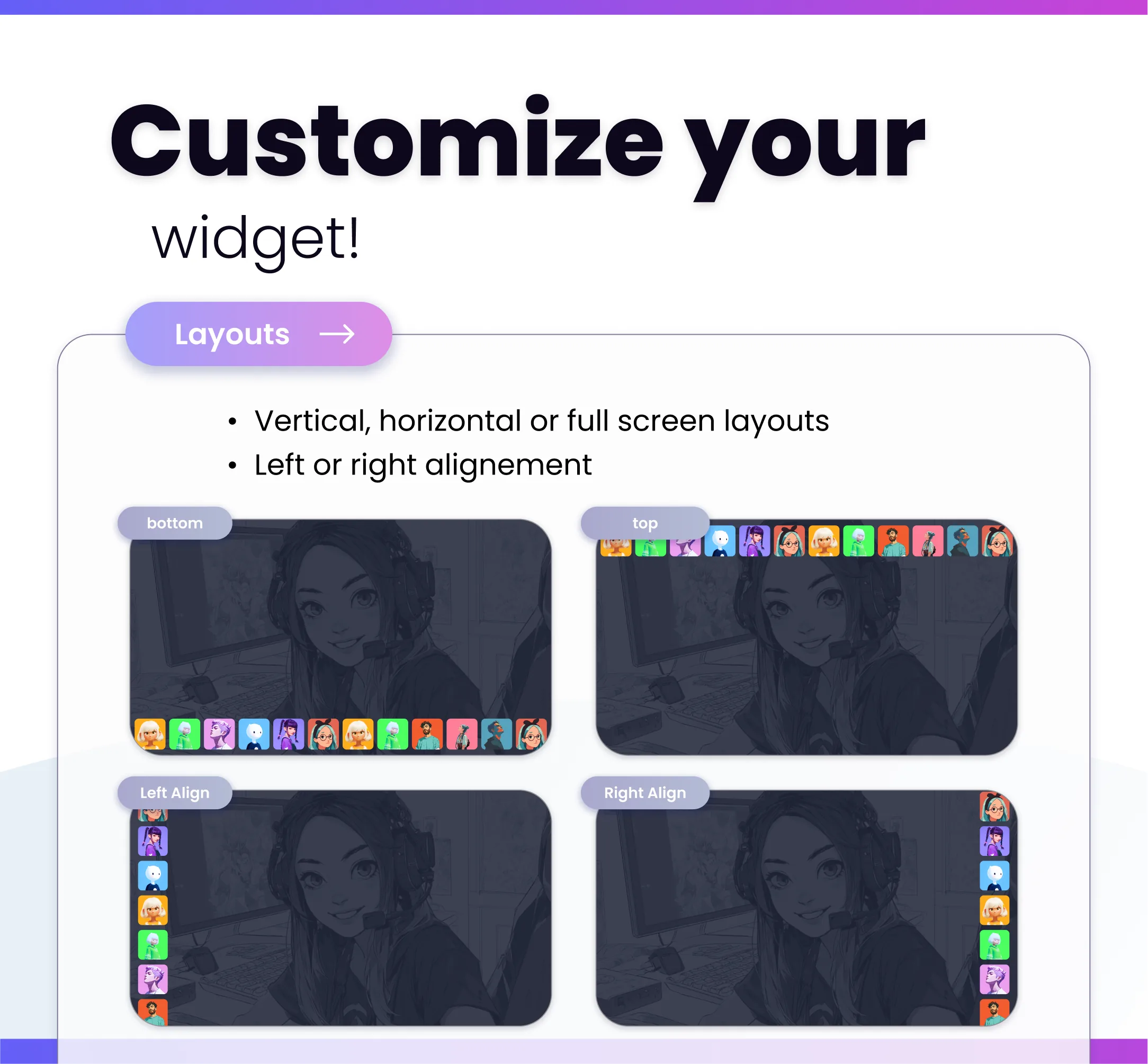 Widget Avatar Row