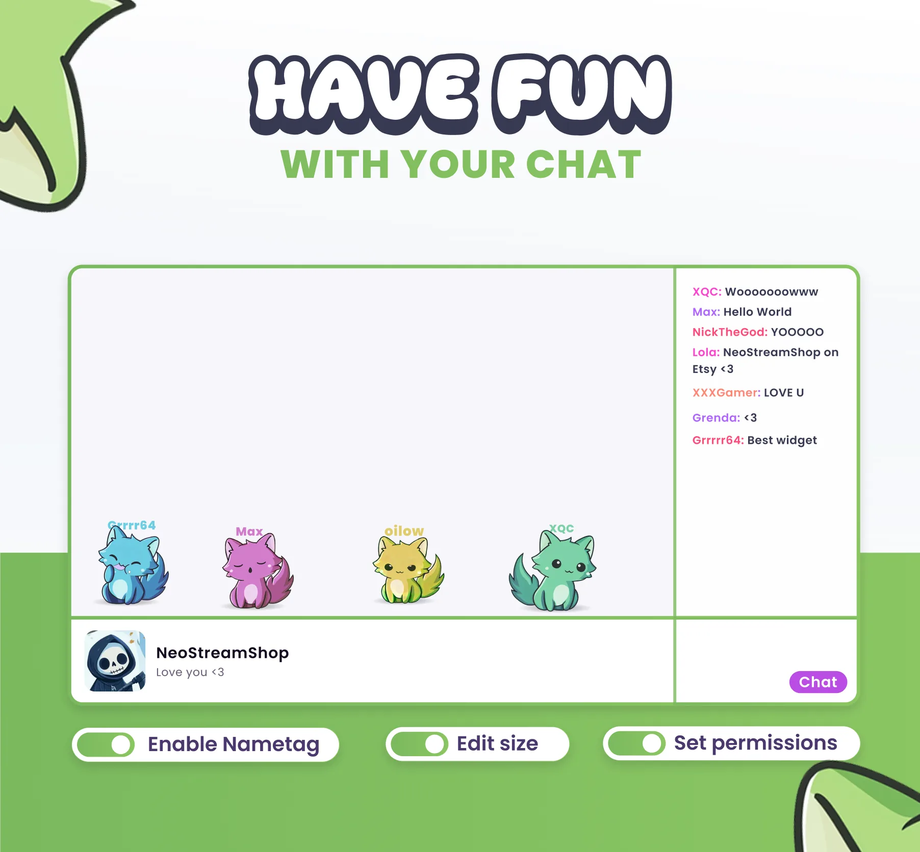Foxes Community Widget