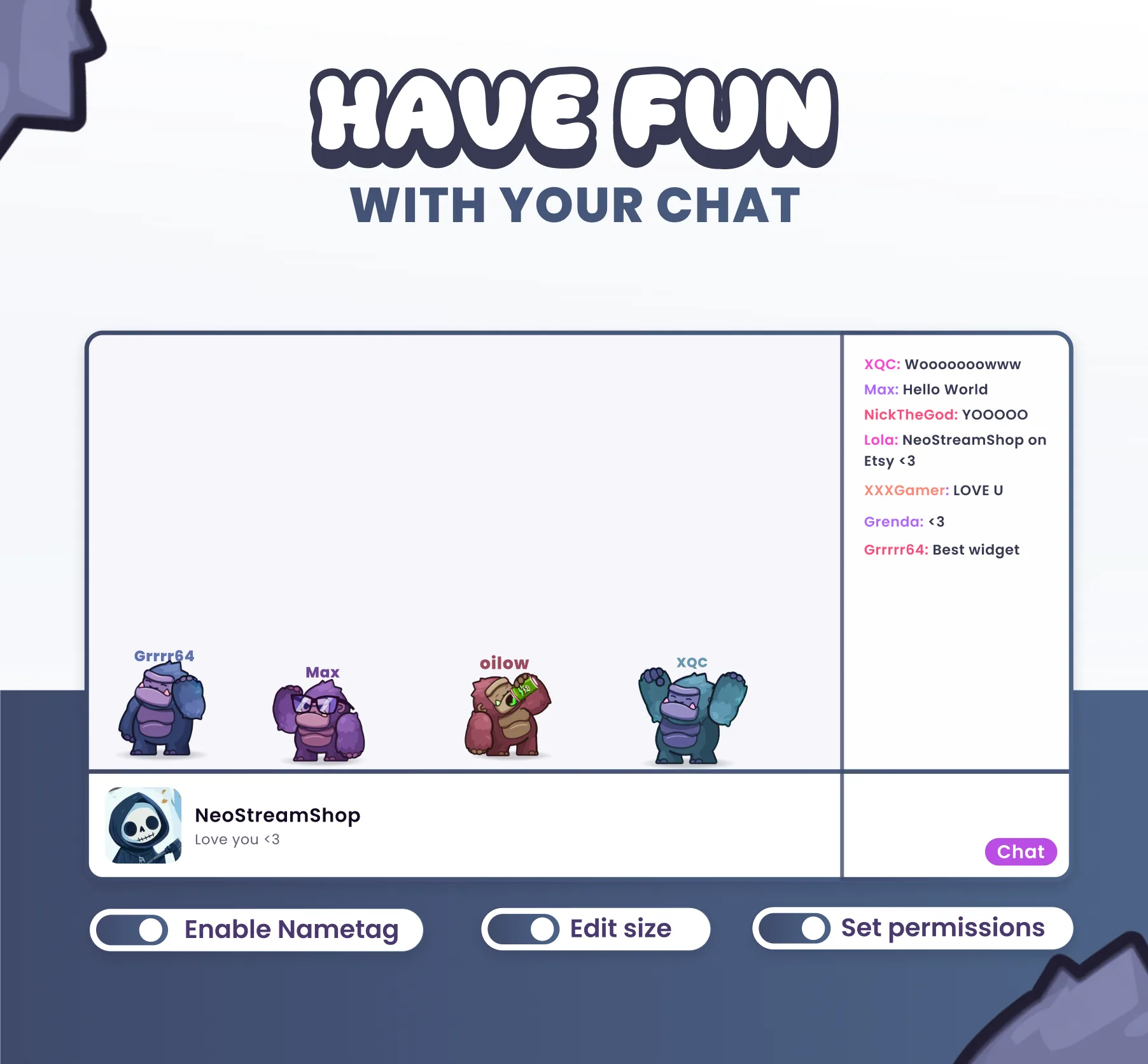 Gorillas Community Widget
